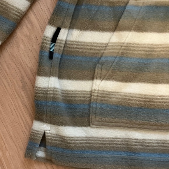 VISSLA Green and Gray Striped Hoodie - Picture 9 of 14